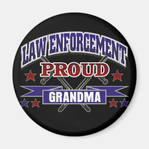 Law Enforcement Proud Grandma Magnet