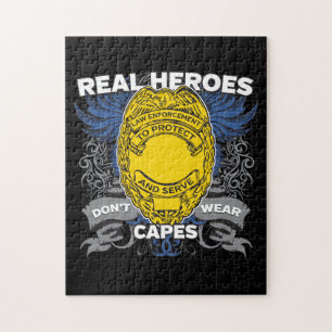 Law Enforcement Real Heroes Jigsaw Puzzle