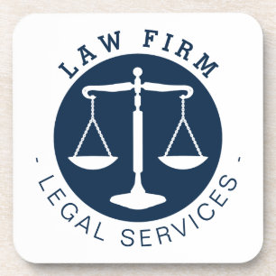 Law Firm   Legal Services Deep Blue Coaster