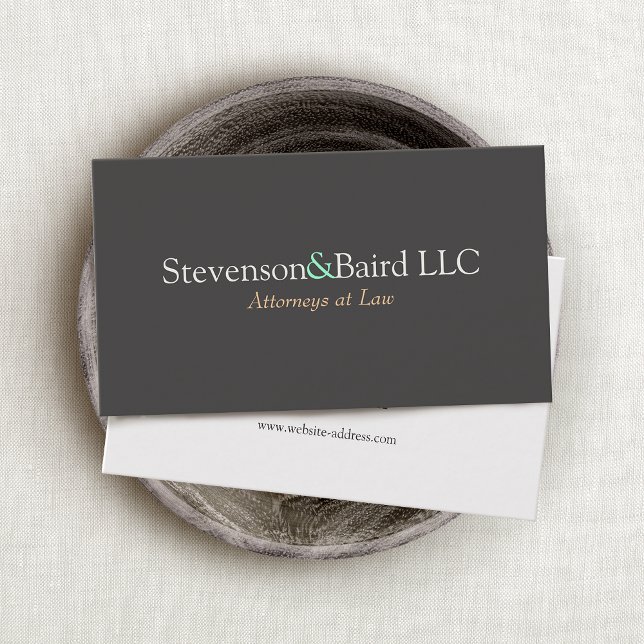 Law Firm Partner Attorney Office Business Card (Creator Uploaded)