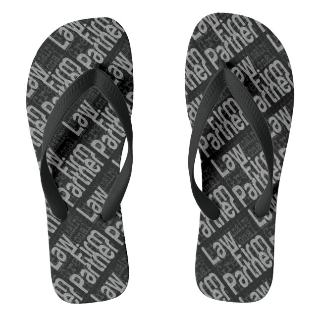 Law Firm Partner Extraordinaire Flip Flops (Footbed)