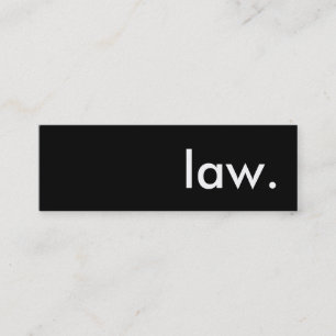 law. mini business card