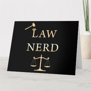 Law Nerd – Funny Lawyer Quote Humour Thank You Card