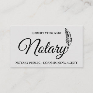 Law Notary Service Business Card