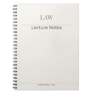 Law Notebook – Minimal Academic Edition