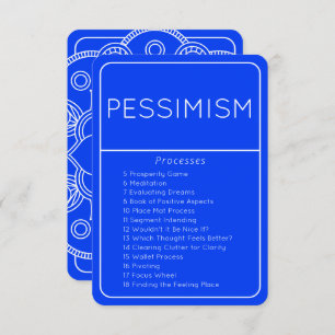 Law of Attraction Abraham Processes Pessimism Card