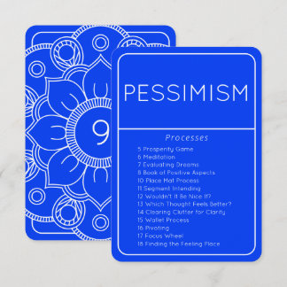 Law of Attraction Abraham Processes Pessimism Card