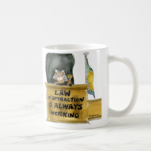 Law of Attraction Cartoon Judge Mug (Right)