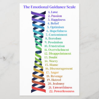 Law of Attraction Emotional Guidance Chart Flyer