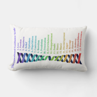 Law of Attraction Emotional Guidance Chart Lumbar Pillow