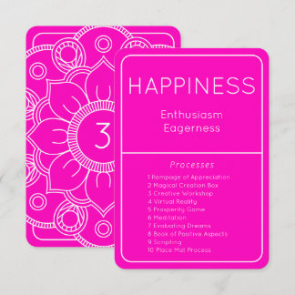 Law of Attraction Happiness Emotional Scale Card