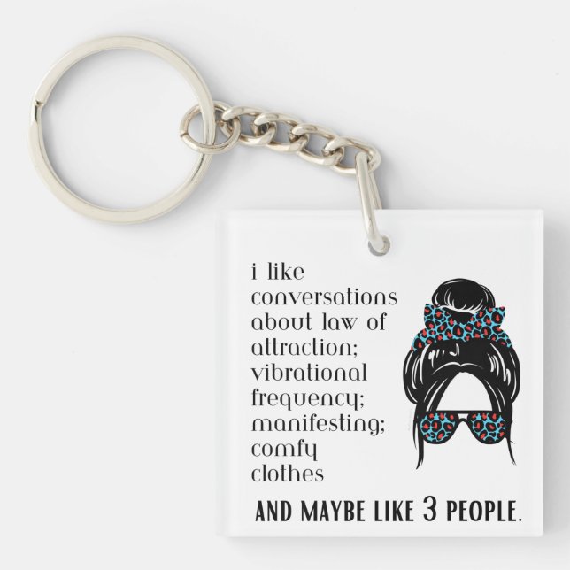 Law of Attraction Manifesting Keychain (Front)