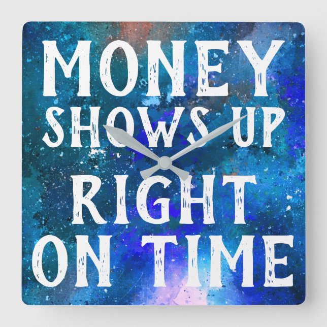 Law of Attraction Money Shows Up on Time Square Wall Clock (Front)