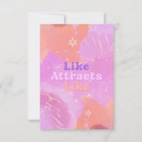 Law of Attraction Motivational Inspirational Pink