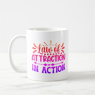 Law of Attraction Pink Custom  Coffee Mug