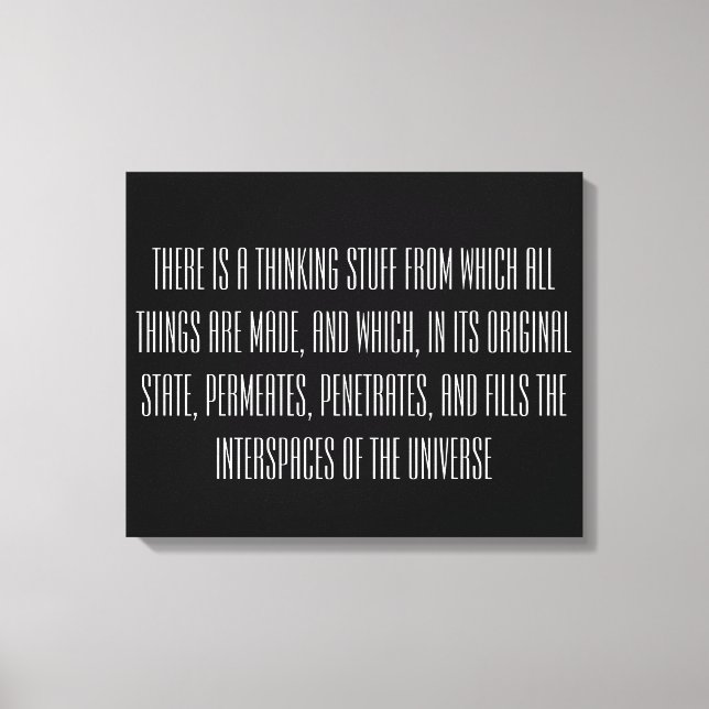 Law of Attraction Quote Canvas Print (Front)