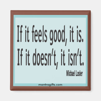 "Law of Attraction" Quote  Michael Losier Magnet