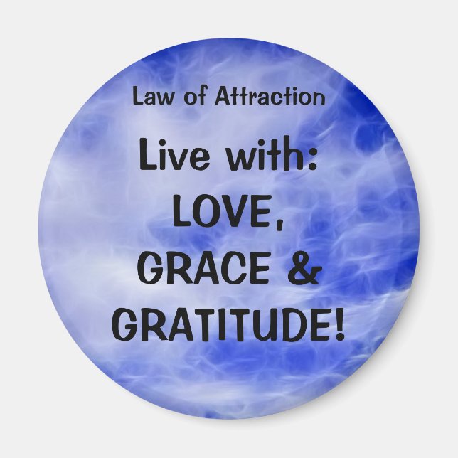 LAW OF ATTRACTION Self Improvement PMA Magnet (Front)