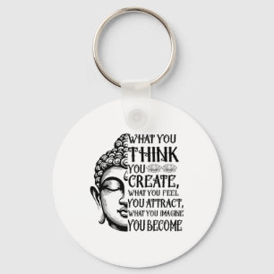 Law Of Attraction Spiritual Buddha Meditation Quot Keychain