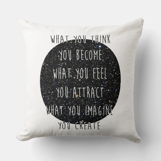 Law of Attraction Throw Pillow (Front)