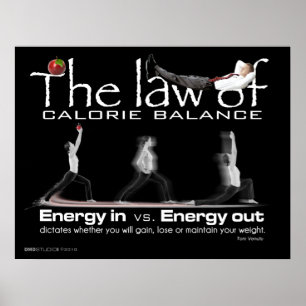 Law of Calorie Balance Print