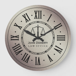 LAW OFFICE   Classic Personalizable Large Clock