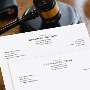 Law Office Legal Formal Professional Black Letterhead