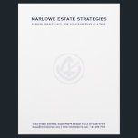 Law Office Letterhead<br><div class="desc">Perfect letterhead for law firm, lawyers, attorneys and other legal professionals. Text can be changed and customized to fit your personal needs.</div>