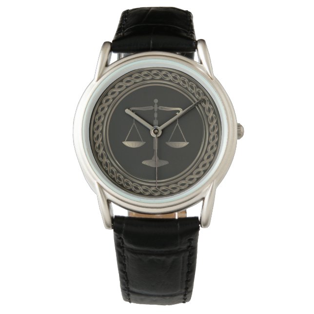 LAW OFFICE | Scales Of Justice Watch (Front)