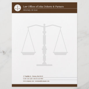 LAW OFFICES Brown Letterhead