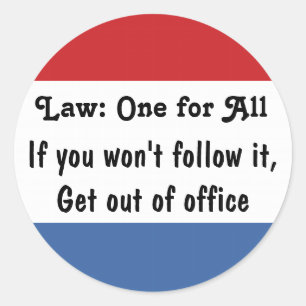 Law: One for All  Classic Round Sticker