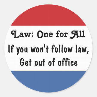 Law: One for All v3 Classic Round Sticker