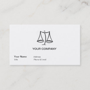 Law - Scale - Business Card