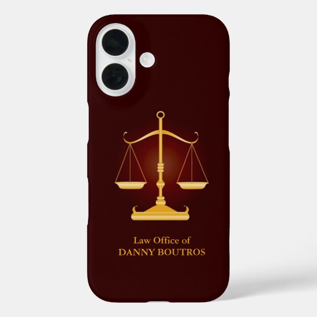 Law Scale Lawyer Case-Mate iPhone Case (Back)