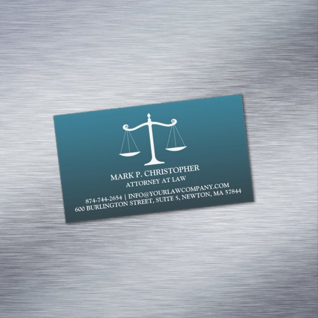 Law Scale Magnetic Business Card (In Situ)