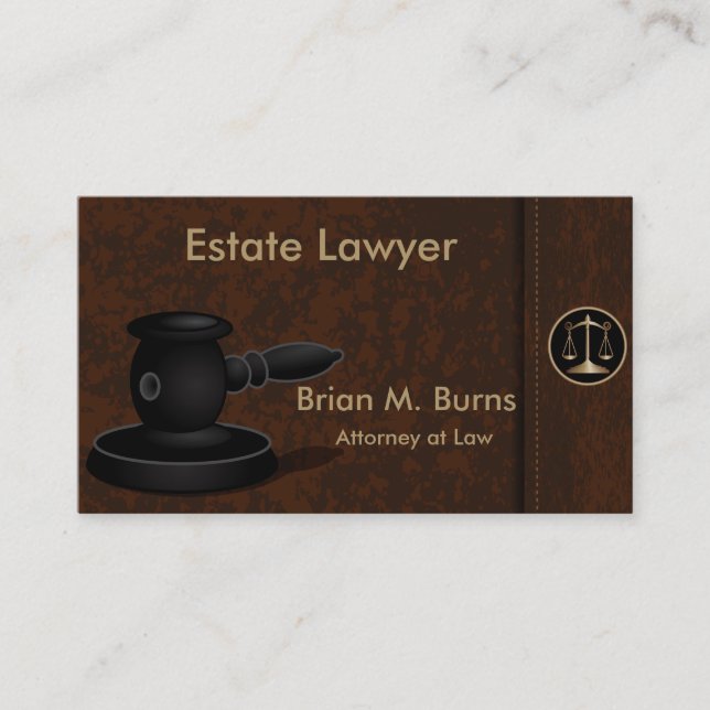 Law | Scales of Justice | Lawyer | Customizable Business Card (Front)