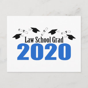 Law School Grad 2020 Invitation de carte postale (