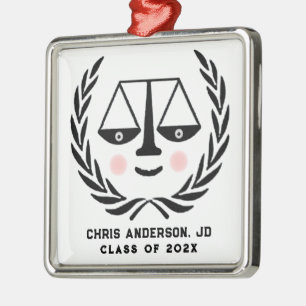 Law School Grad Keepsake Gift Metal Ornament
