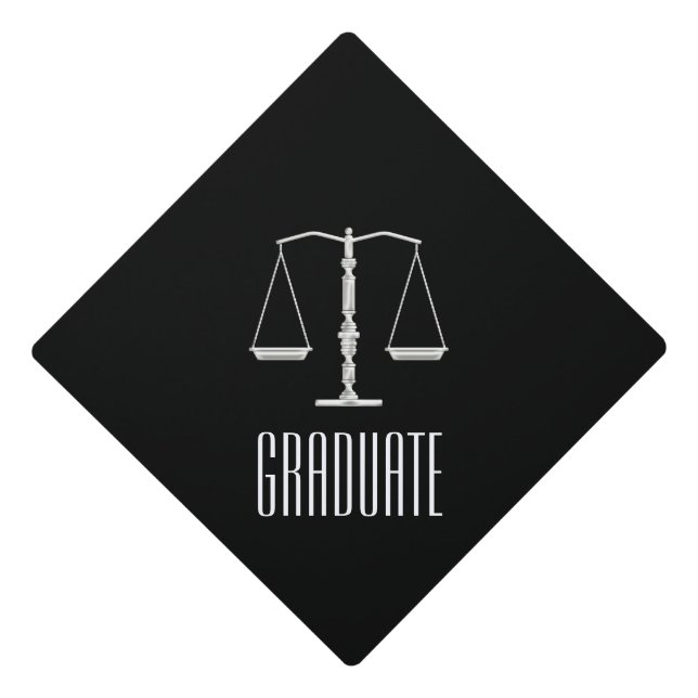 Law School GRADUATE Graduation Cap Topper (Front)