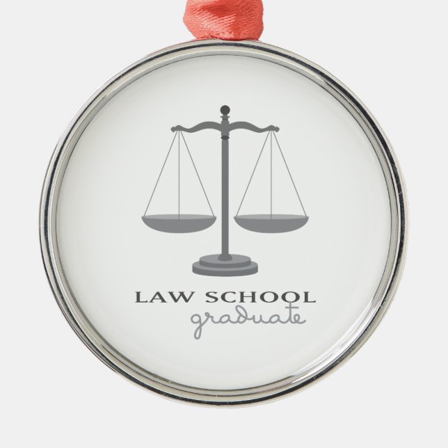Law School Graduate Metal Ornament (Front)