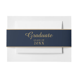 Law School Graduate Scales of Justice Announcement Invitation Belly Band