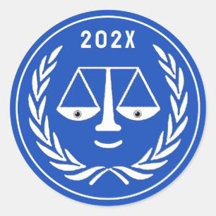 Law School Graduation 2024 Classic Round Sticker