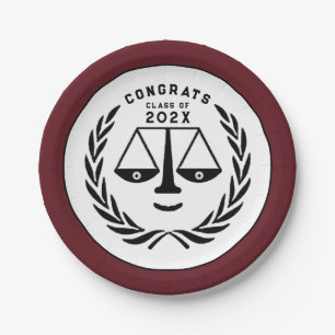 Law School Graduation 2025 Paper Plate