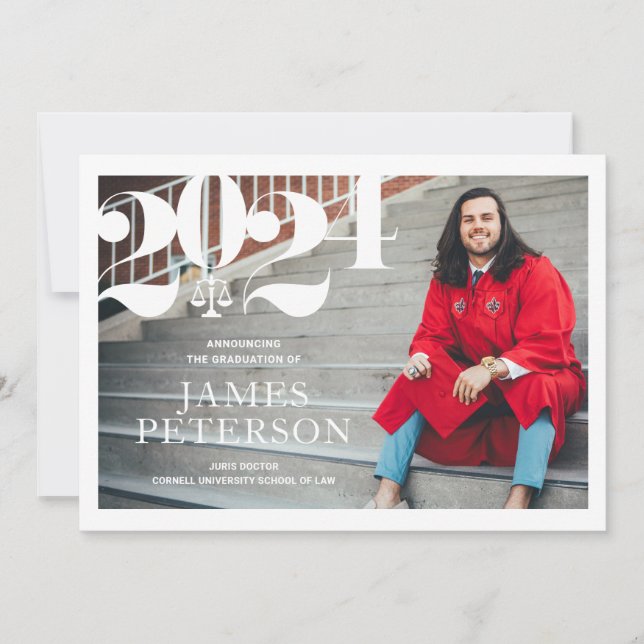 Law School Graduation Announcement (Front)
