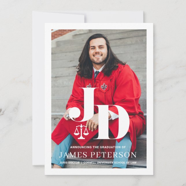 Law School Graduation Announcement (Front)