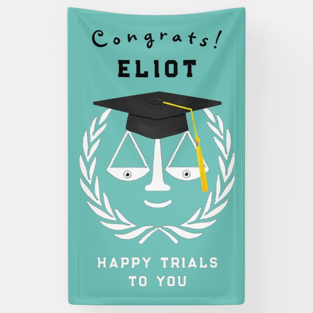 Law School Graduation Banner (Vertical)