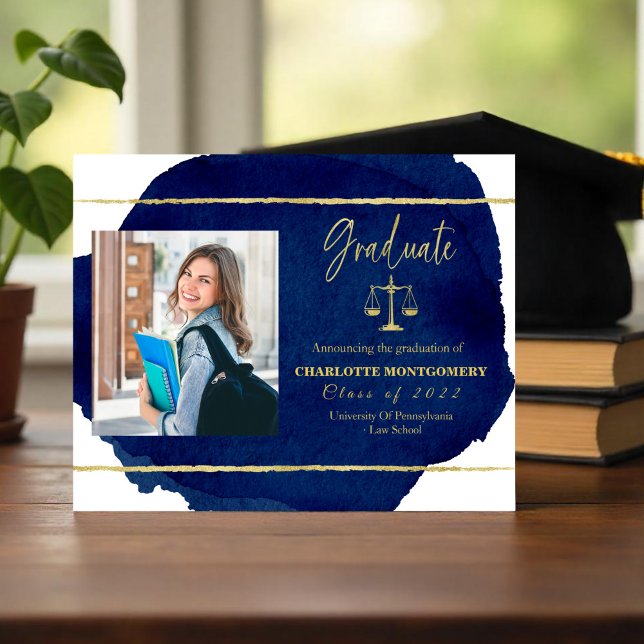 Law School Graduation Budget Announcement Photo (Creator Uploaded)