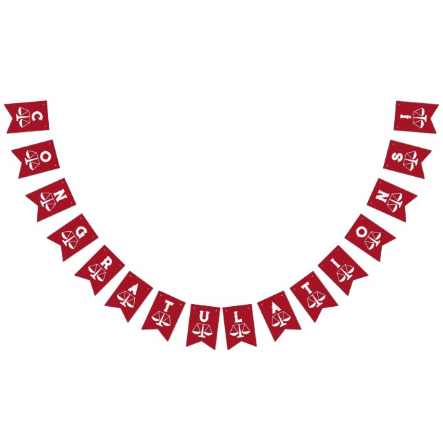 Law School Graduation Bunting Flags (All)