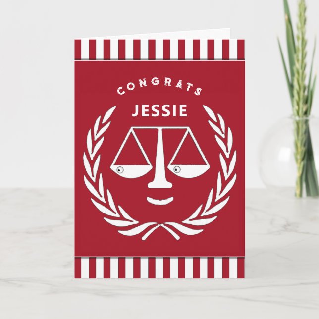 Law School Graduation Card (Front)