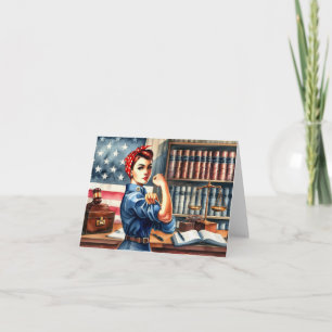 Law School Graduation Card-Rosie the Riveter  Card